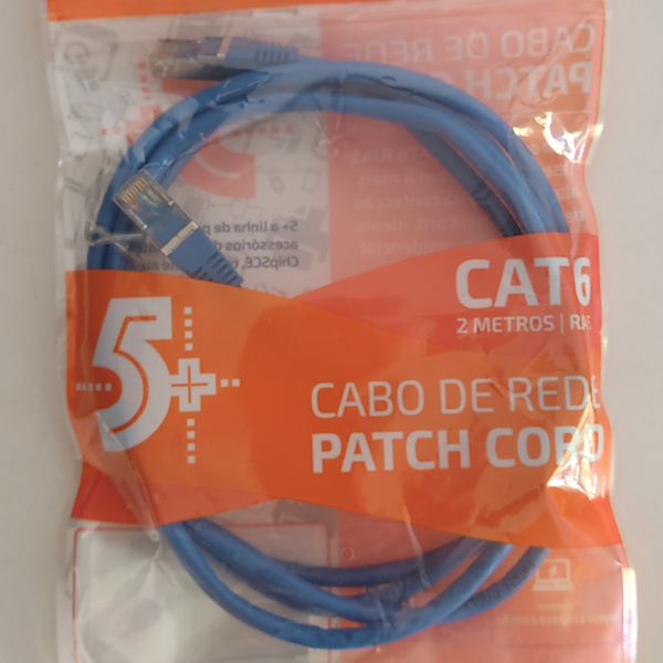 Cabo de rede Patch Cord 2 metros