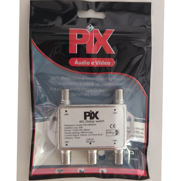 Chave DisEqc 4x1