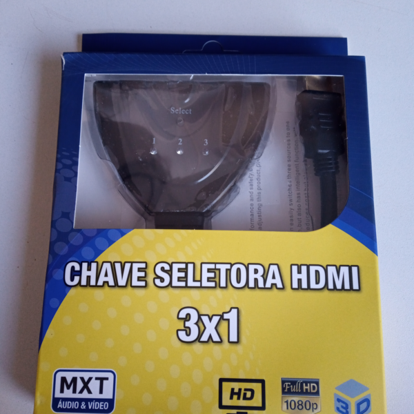 Chave seletora HDMI 3 entrada e uma saída