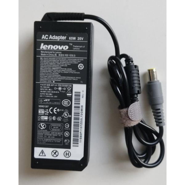 Fonte Lenovo 20V 3,25A para notebook