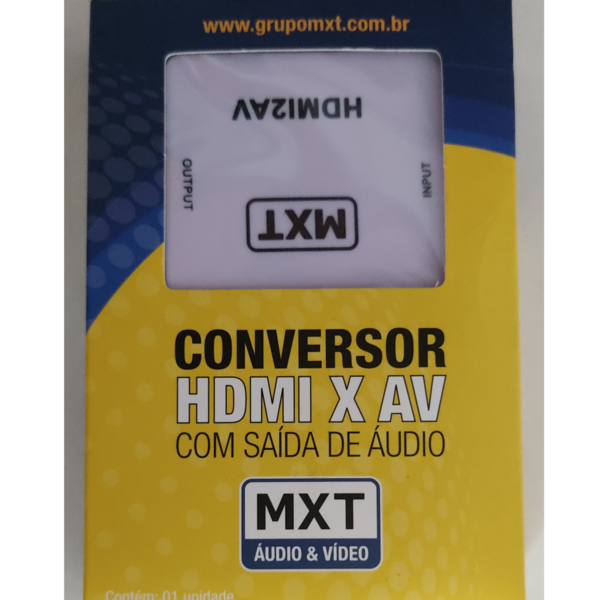 Conversor Hdmi x Av com  saída de áudio