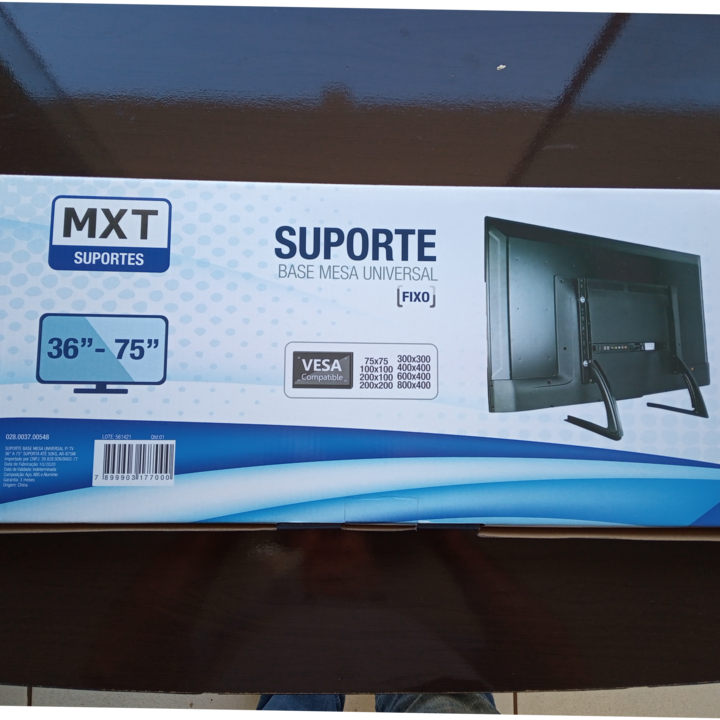 SUPORTE PARA TV 36" À 75" BASE MESA UNIVERSAL