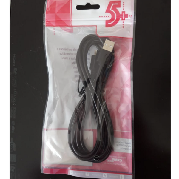 Cabo USB 2.0 A macho + mini USB (V3) 2.0 1,8 metros