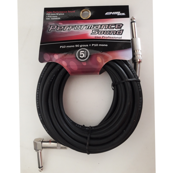 Cabo P10 mono 90 graus + P10 mono