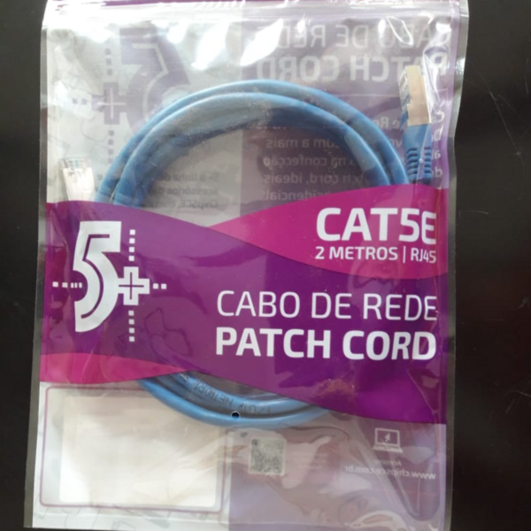 Cabo de rede Patch Cord 2 metros