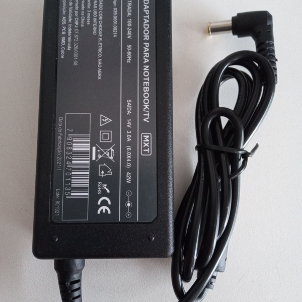 Adaptador para Notebook e TV. 