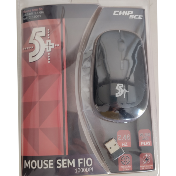 Mouse sem fio 1000DPI Chip sce
