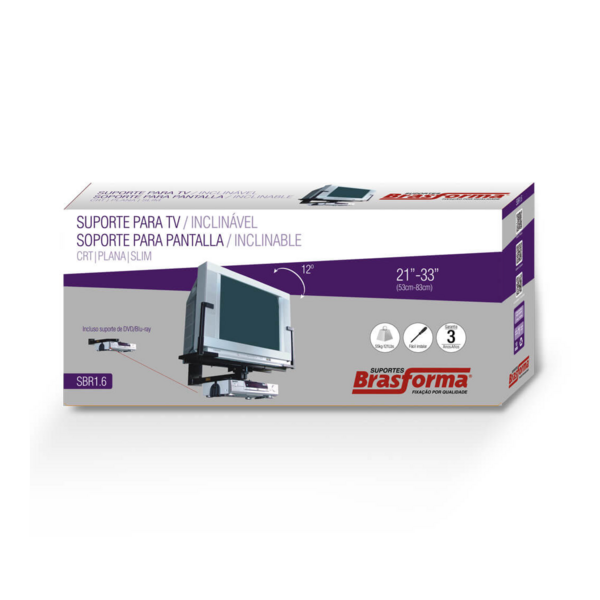 SUPORTE para TV Tela PLANA e SLIM (Tubo)