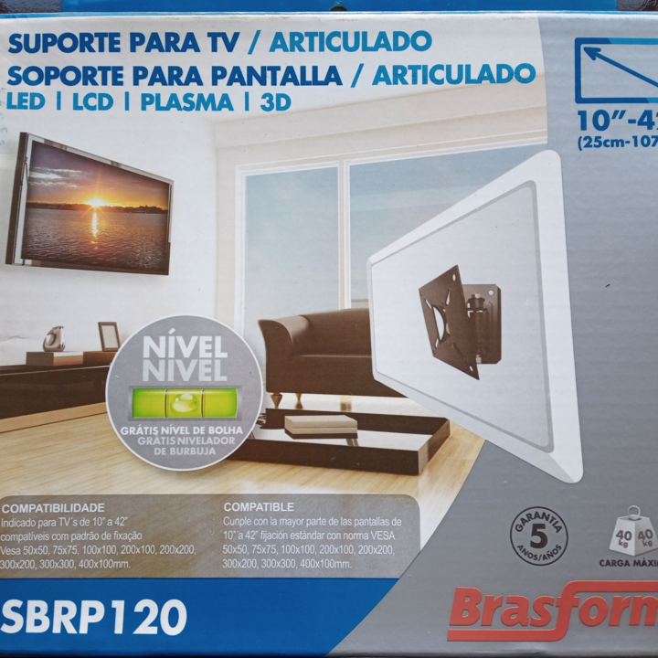 SUPORTE PARA TV DE 10" À 42" ARTICULADO