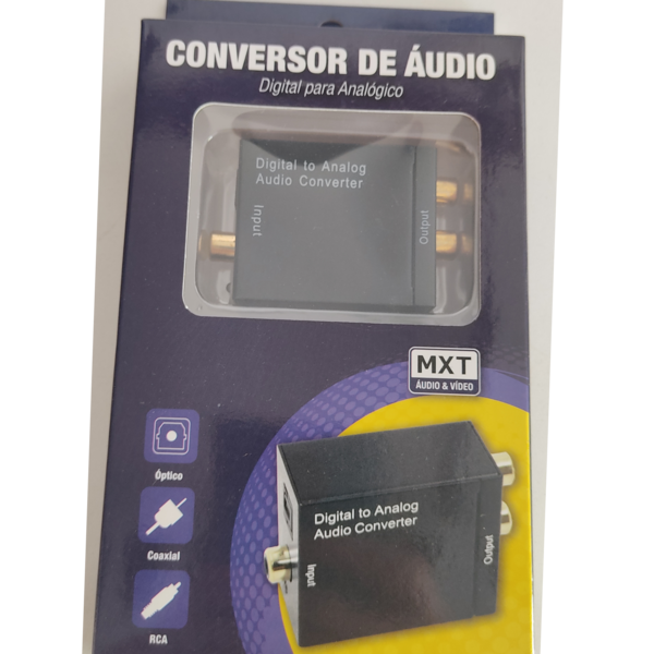 Conversor de áudio digital para áudio analógico estéreo