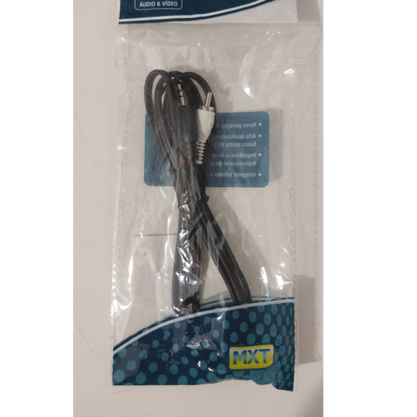 Cabo 2 RCA + P2 ST níquel Mxt