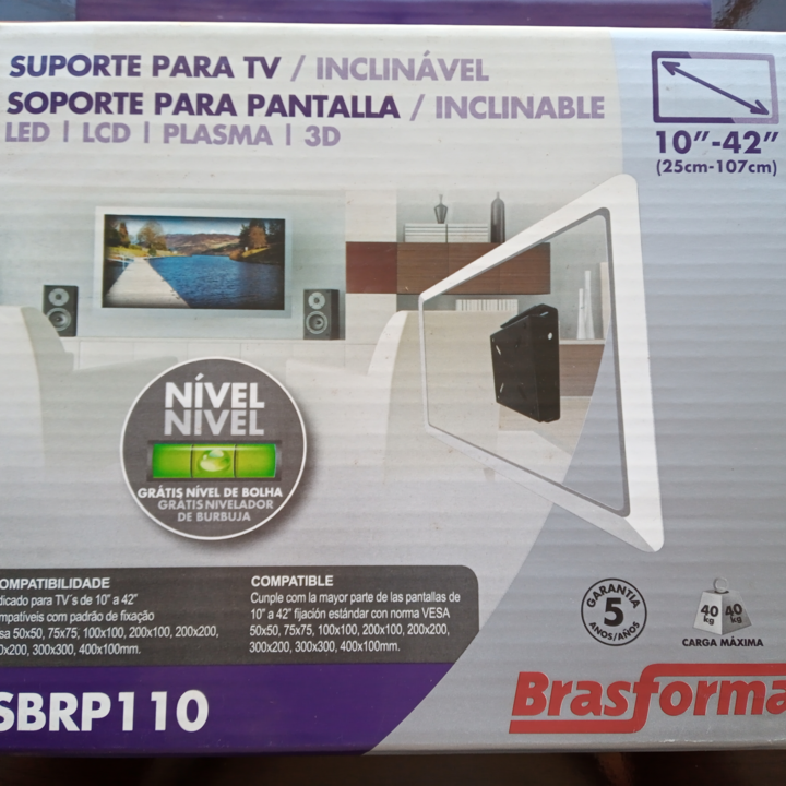 SUPORTE PARA TV DE 10" À 42" INCLINADO