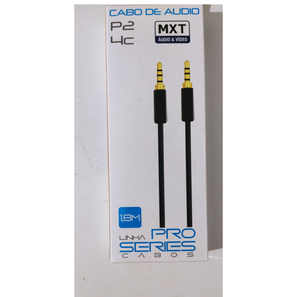 Cabo de audio P2 4C macho para P2 4C macho Mxt